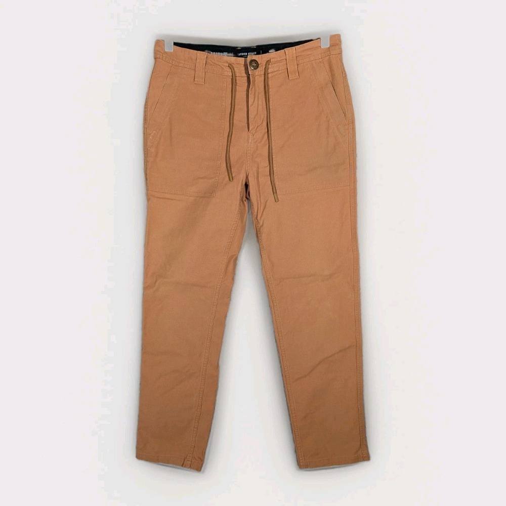 Roark Layover Utility Pants Men's 30x32 Khaki Tan Multi Use Drawstring Field